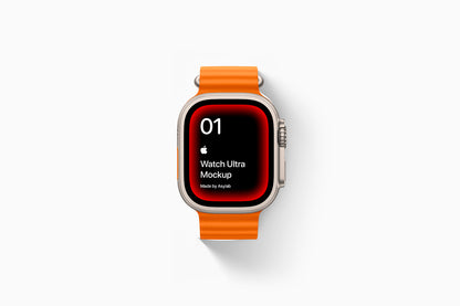 Minimal Apple device PSD mockup composition with modern layout and soft lighting