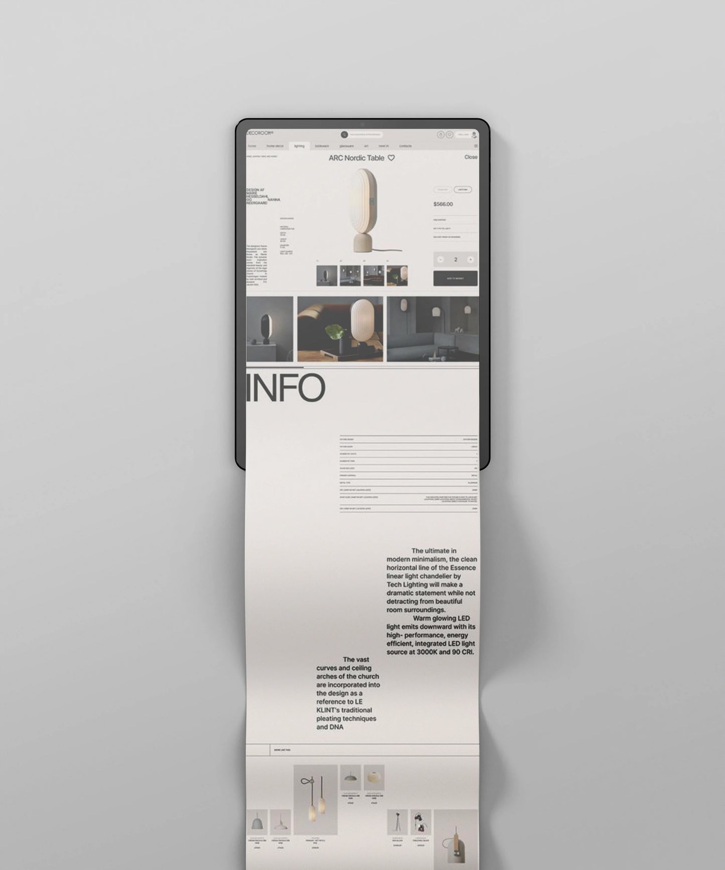 Tablet mockup for app landing page and UI preview