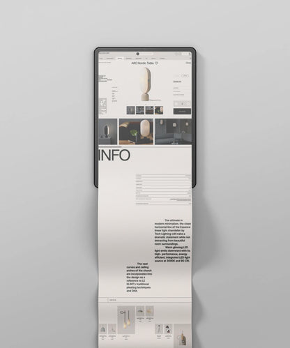 Tablet mockup for app landing page and UI preview