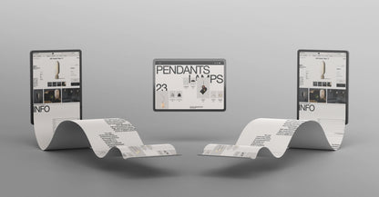 Tablet UI mockup illustrating seamless scrolling web interface