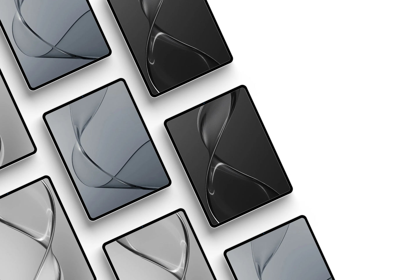 Dark theme smartphone PSD mockup presentation