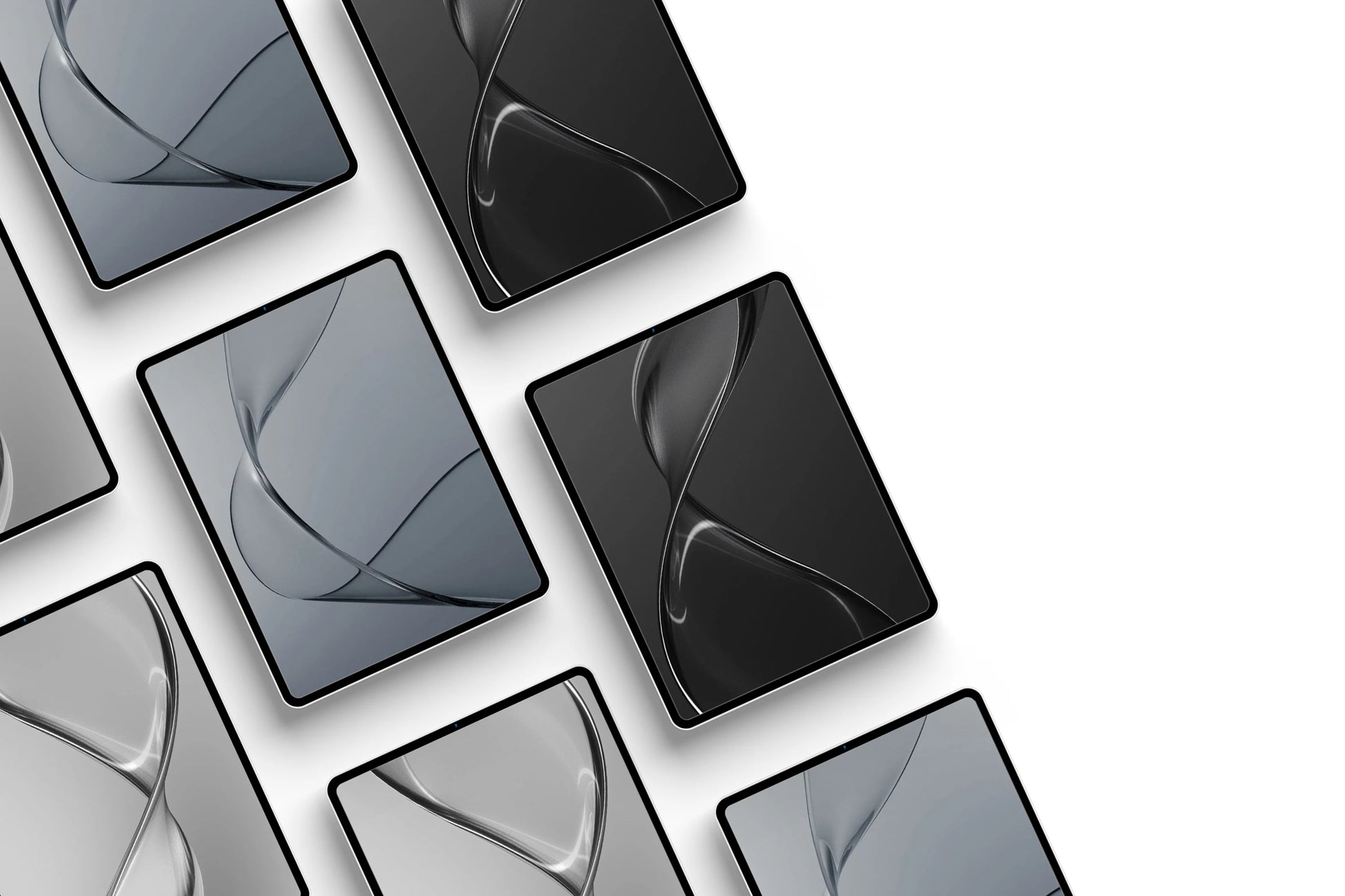 Dark theme smartphone PSD mockup presentation