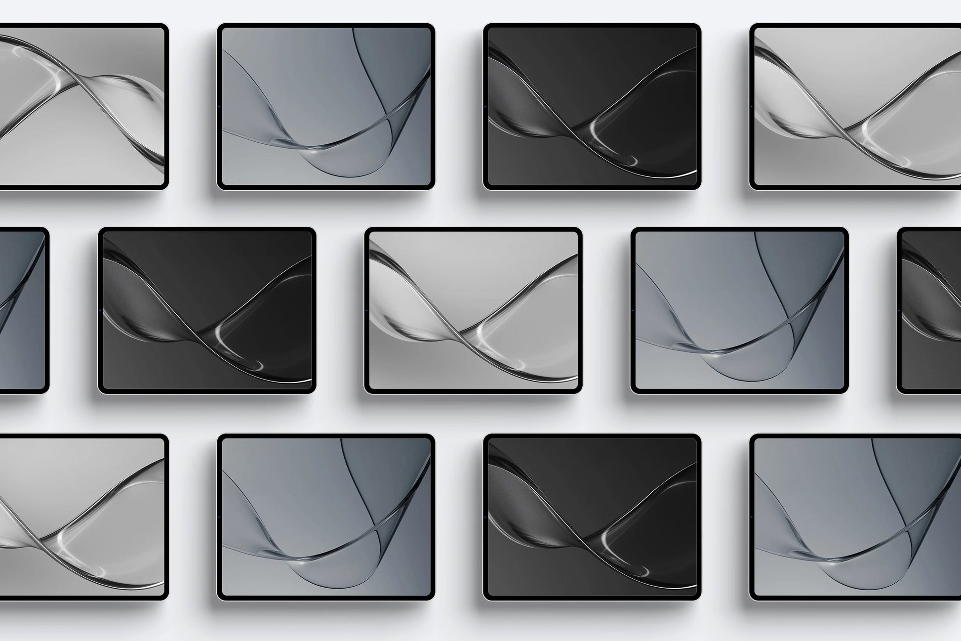 Smartphone PSD mockup with glass style UI display