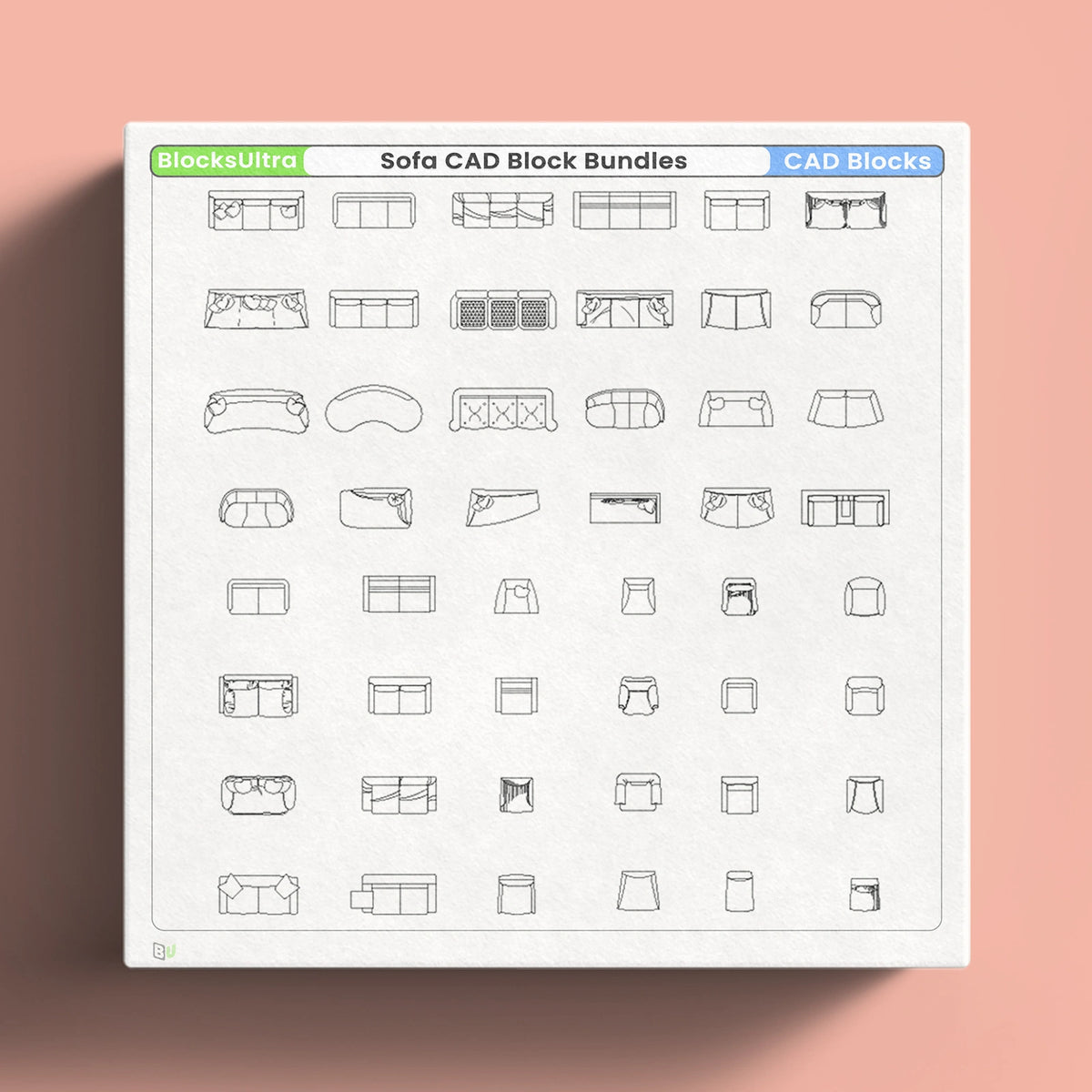 Modular Seating Autocad Block Sofa CAD Block Bundles – Lobby & Modular Layout Plans – Blocks Ultra