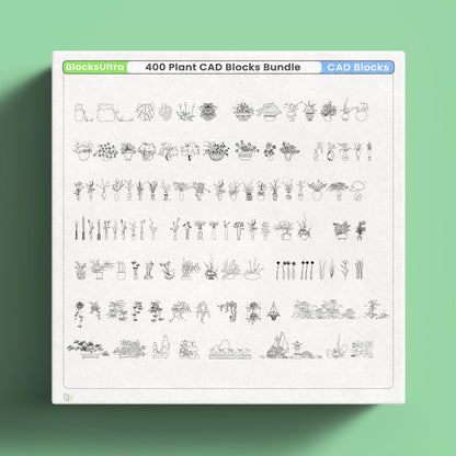 Tree CAD blocks for architectural and landscape plans