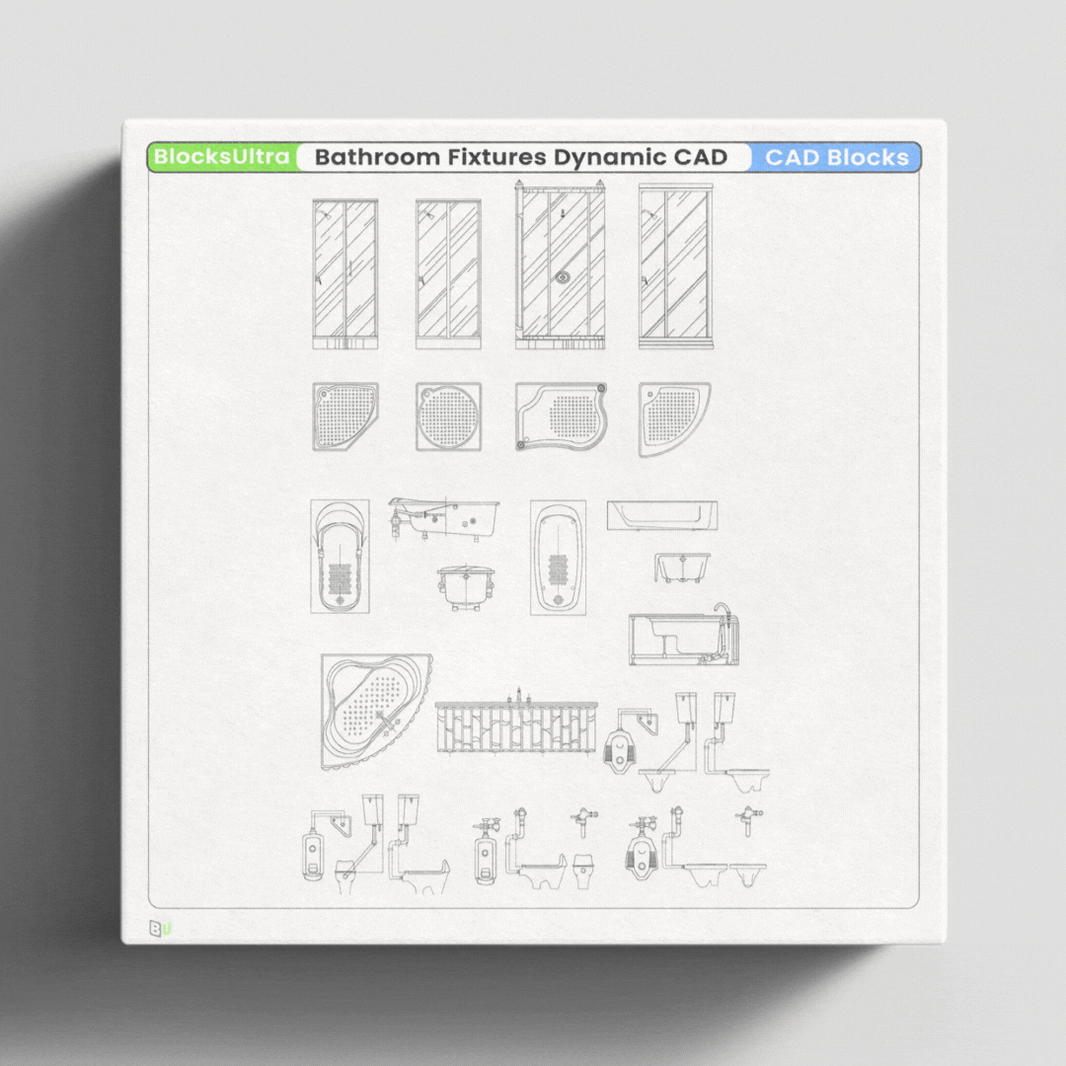 Bathroom Fixtures CAD Blocks – Blocks Ultra