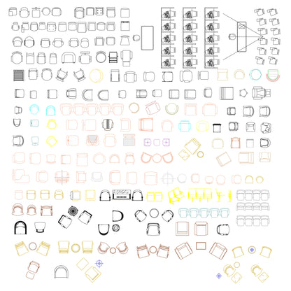 CAD elevation blocks of office desks and storage units, suitable for workspace design and professional DWG drafting