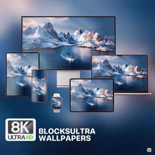 Northern sunlight over frozen coastline – Arctic landscape photography