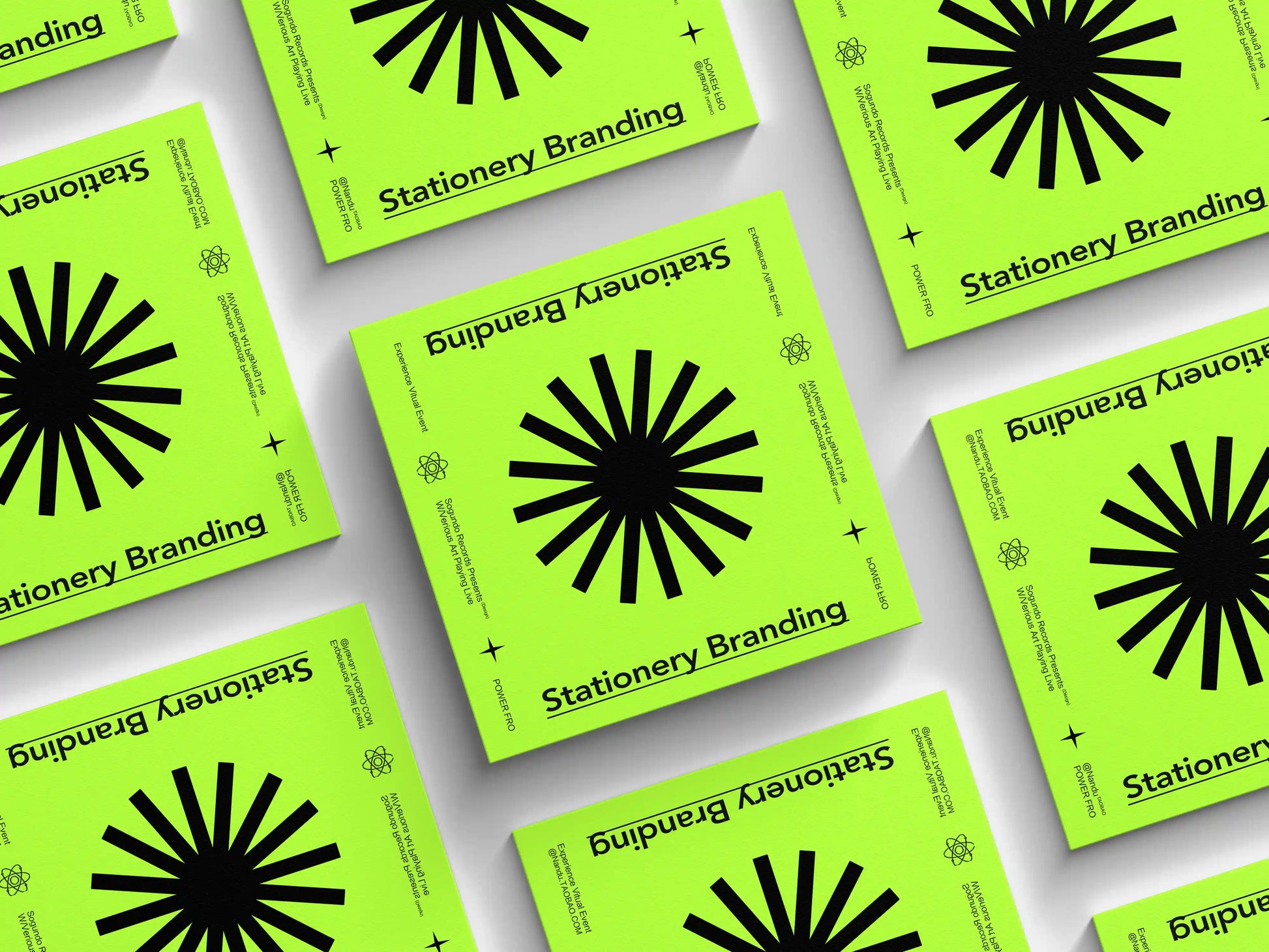 Square editorial cover mockup displayed in structured grid layout for branding and print design