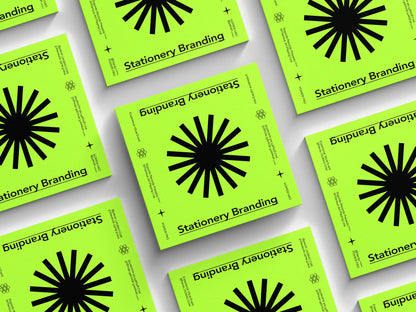 Square editorial cover mockup displayed in structured grid layout for branding and print design